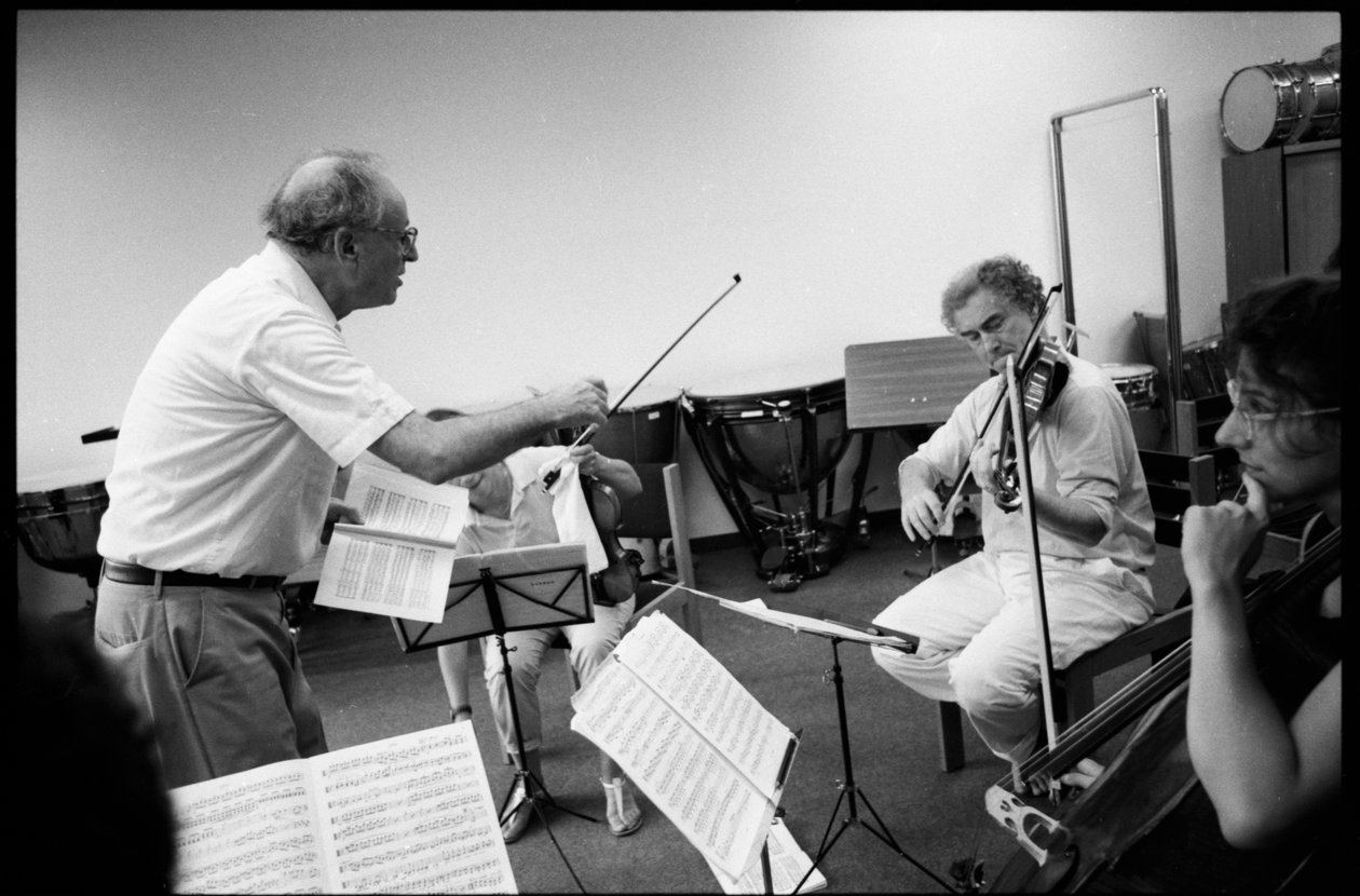 Walter Levin - mesterklasse på Mozarteum av Unbekannt