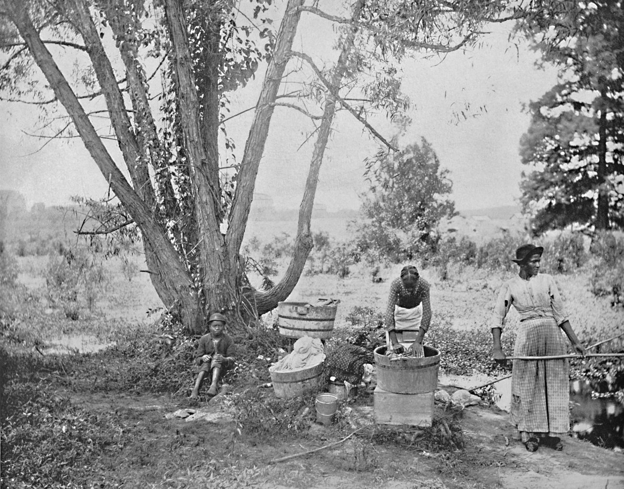 Washerwomen, El Paso, Texas, c1897. av Unbekannt