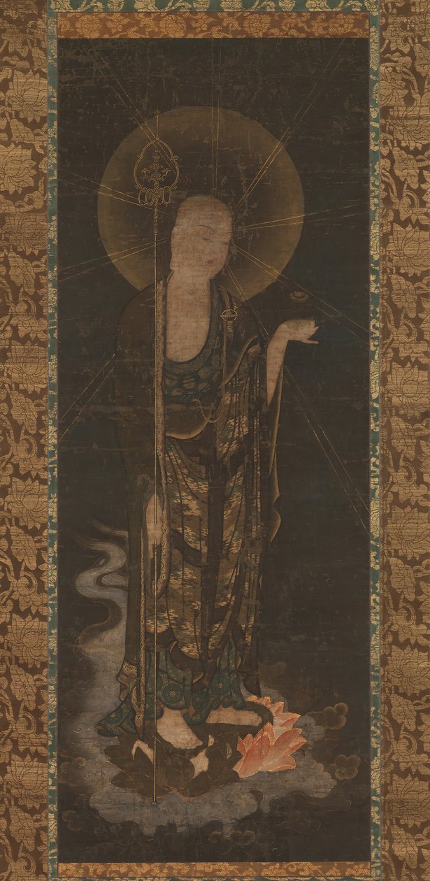 Innbydende Descent of Jizo, tidlig på 1300-tallet. av Unbekannt