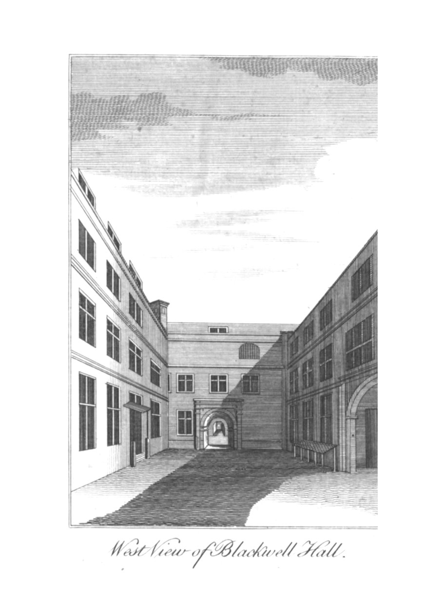 West View of Blackwell Hall., c1750-1800 av Unbekannt