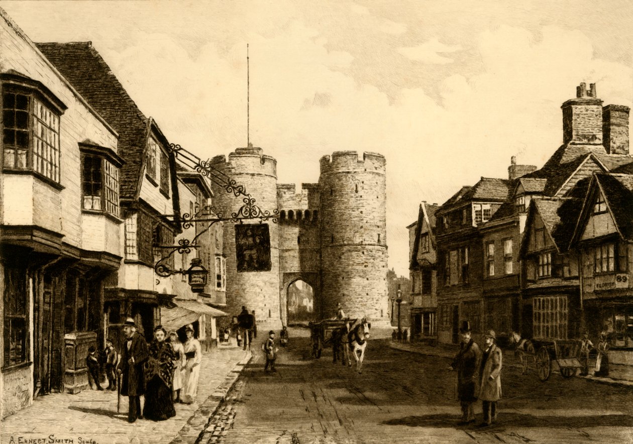 Westgate, Canterbury, 1898. av Unbekannt