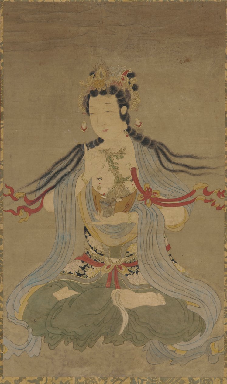 Willow-gren Guanyin, Ming-dynastiet, 1600-tallet. av Unbekannt