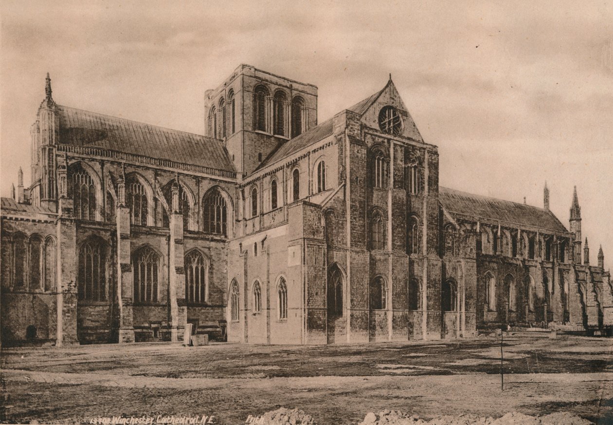 Winchester Cathedral, Hampshire, tidlig på 1900-tallet av Unbekannt