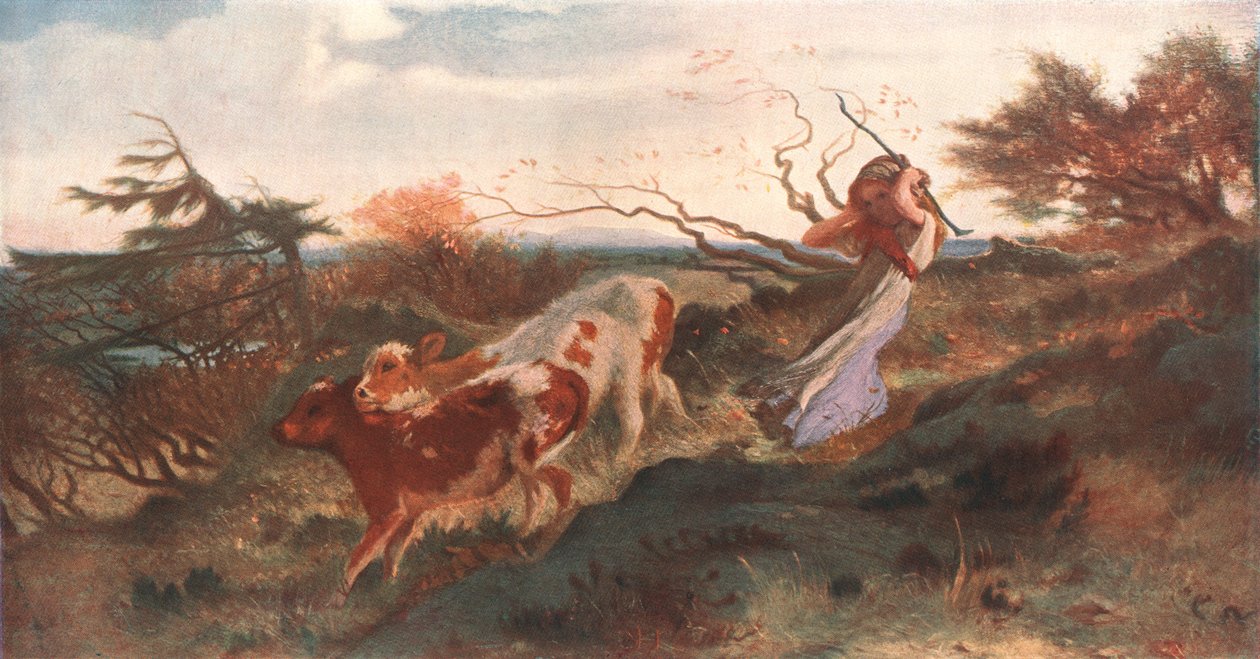 Wind on the Wold, 1863, c1902. av Unbekannt