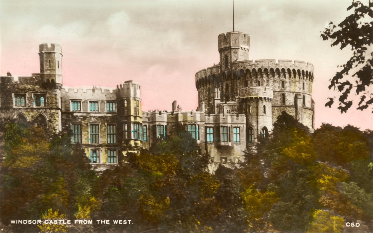 Windsor Castle fra Vesten, 1935. av Unbekannt