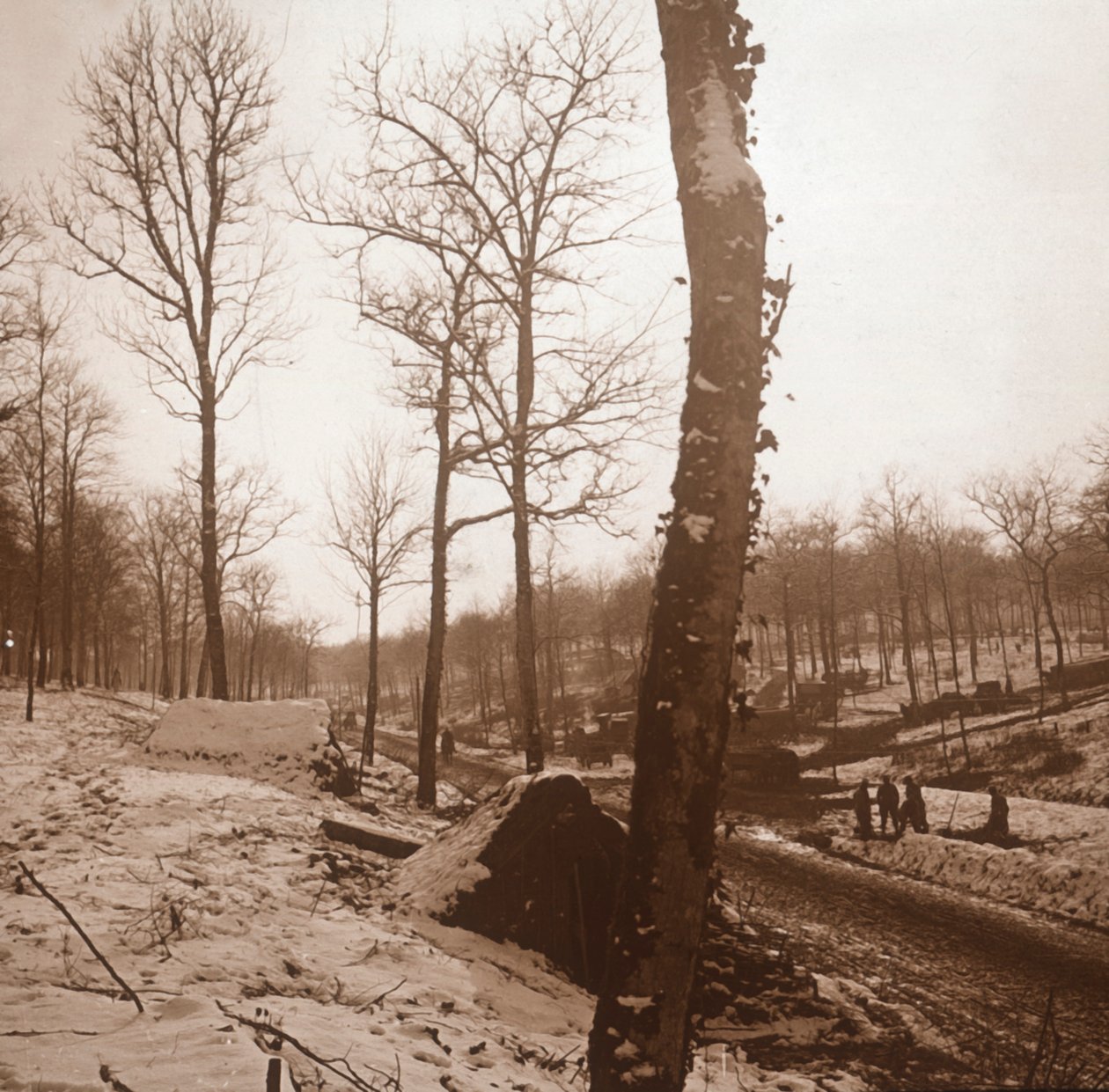 Winter, Genicourt, Nord-Frankrike, c1914-c1918 av Unbekannt