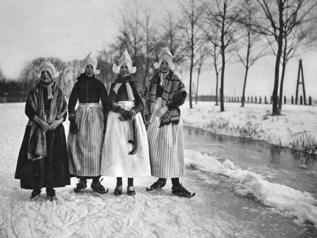 Winter, Volendam, Nederland, c1934 av Unbekannt