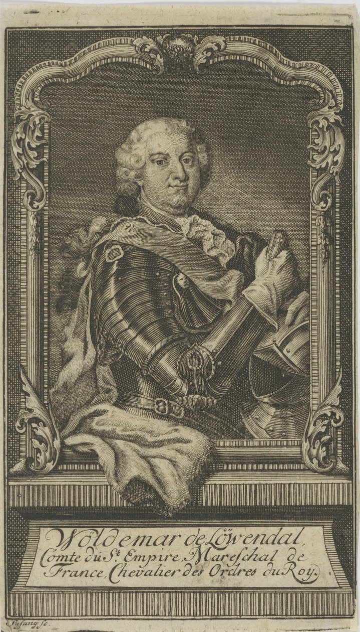 Woldemar Freiherr von Löwendal 1660-1740, før 1748. av Unbekannt