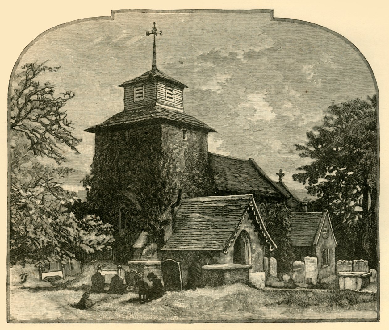 Wooton kirke, 1898. av Unbekannt