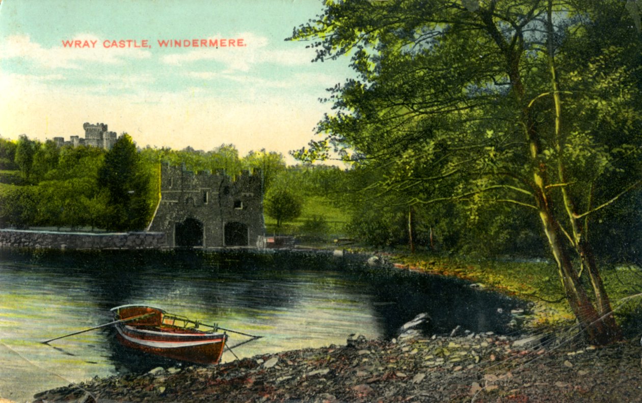 Wray Castle, Claife, Lancashire, tidlig på 1900-tallet av Unbekannt