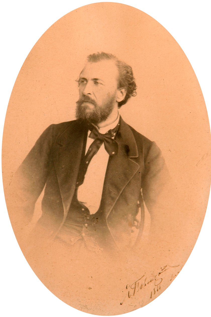 Yakov Polonsky, russisk poet, c1866 av Unbekannt