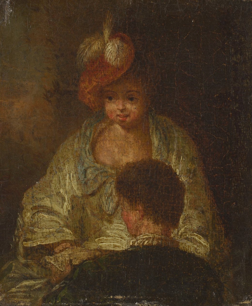 Ung kvinne og mann, 1700-tallet. av Unbekannt