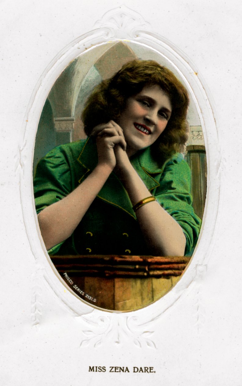 Zena Dare 1887-1975, engelsk skuespillerinne, tidlig på 1900-tallet av Unbekannt