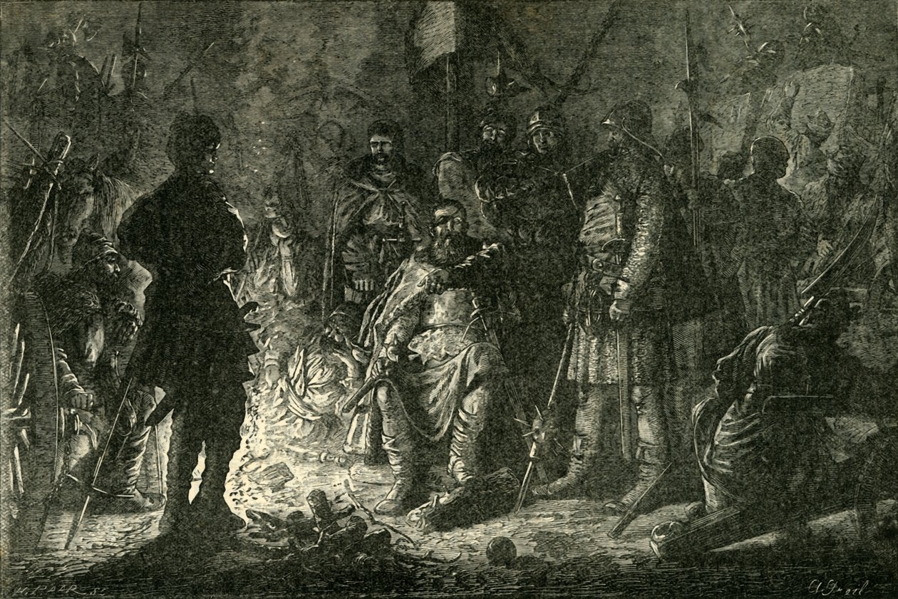 Ziska og hussittene, 1890. av Unbekannt