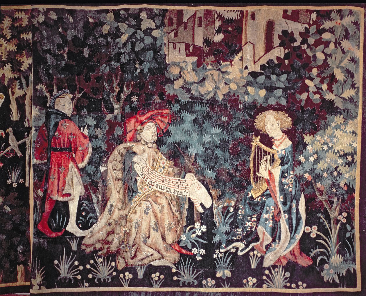 930 Konserten, billedvev fra Arras, 1420 av Unbekannt Unbekannt