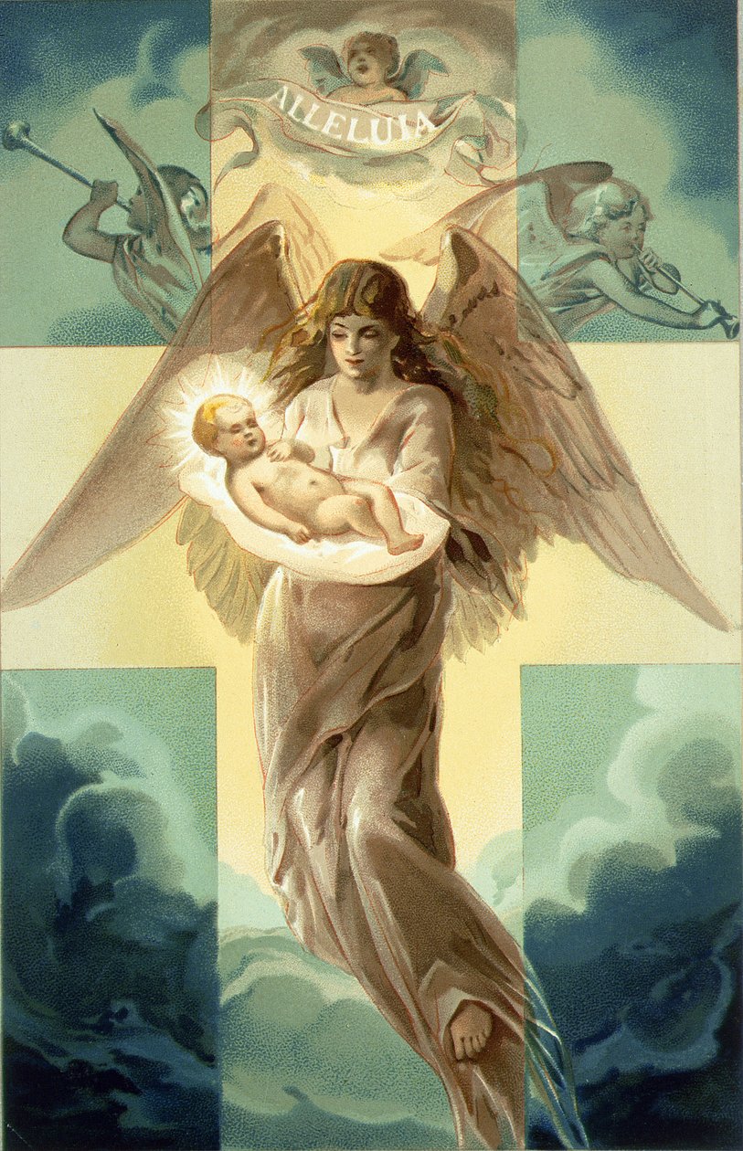 Alleluia, julekort, 1882 av Unbekannt Unbekannt