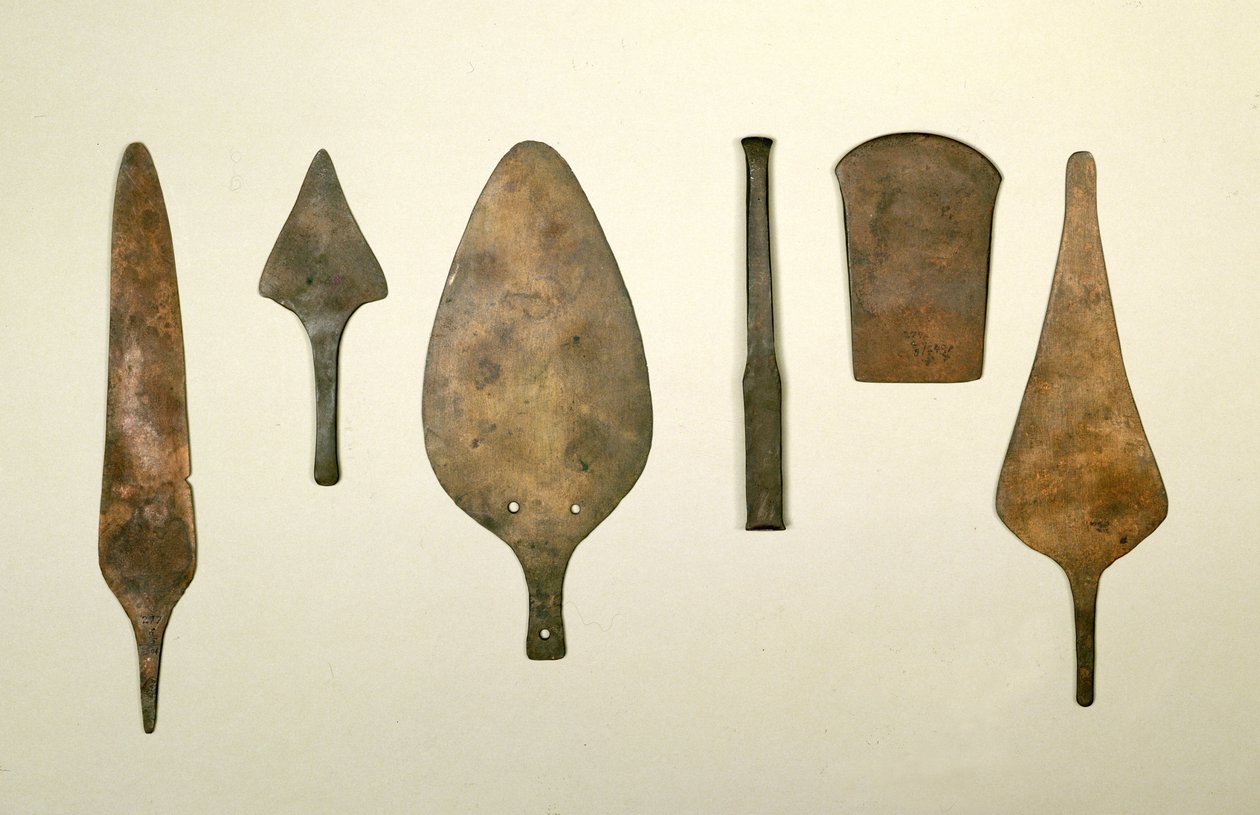 Kobberredskaper, Harappa, 2300-1750 f.Kr av Unbekannt Unbekannt