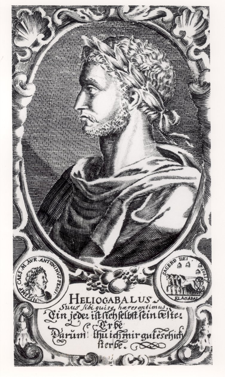 Heliogabalus (204–222 e.Kr.) av Unbekannt Unbekannt