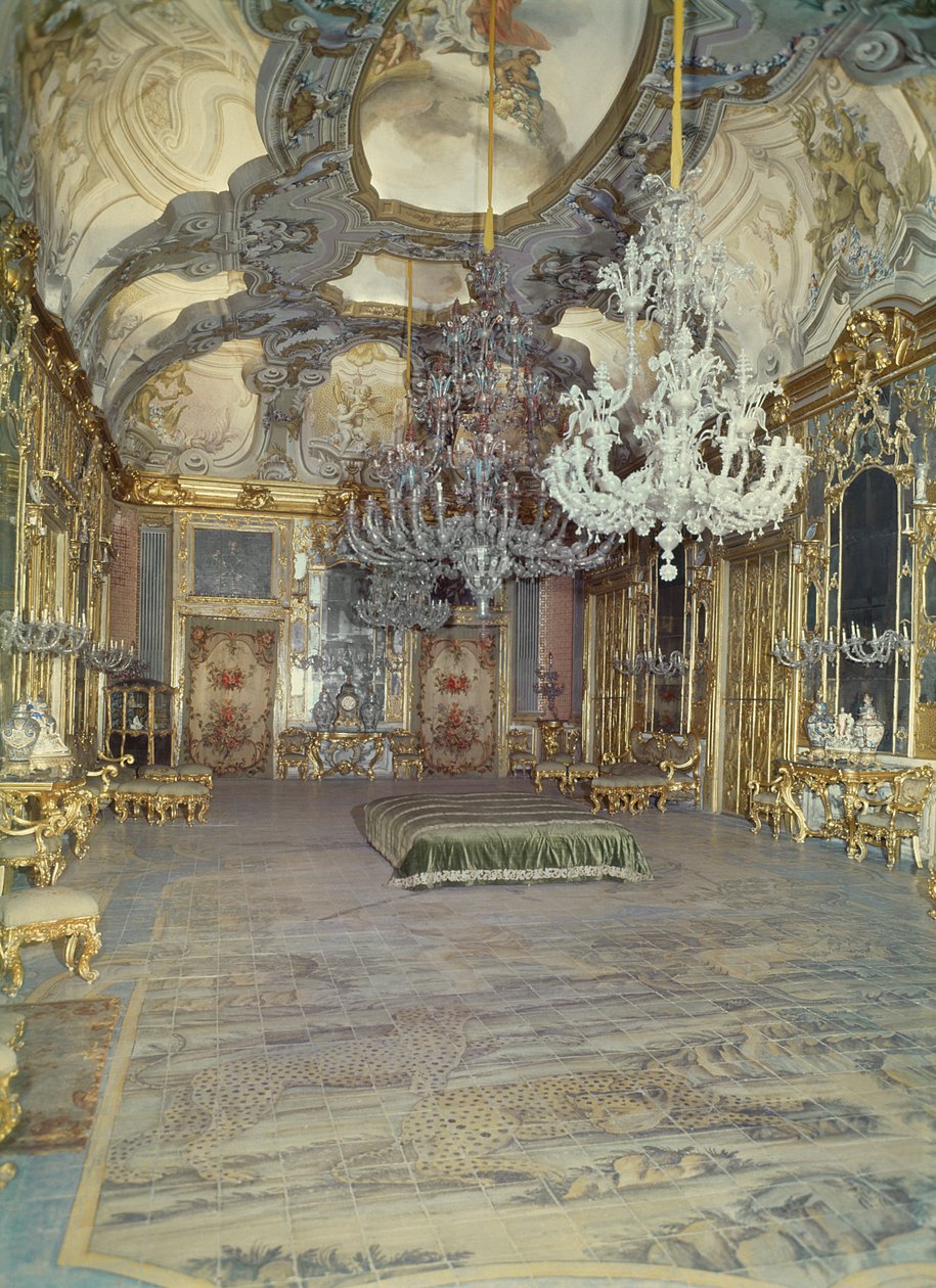 Salongen til Palazzo Gangi, Palermo, bygget ca 1650 av Unbekannt Unbekannt