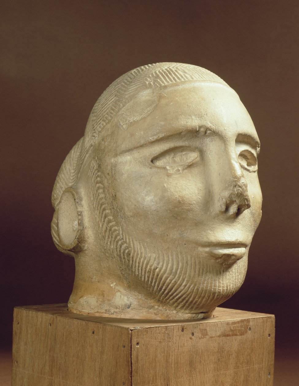 Steatitt portretthode, Mohenjodaro, 2300-1750 f.Kr av Unbekannt Unbekannt