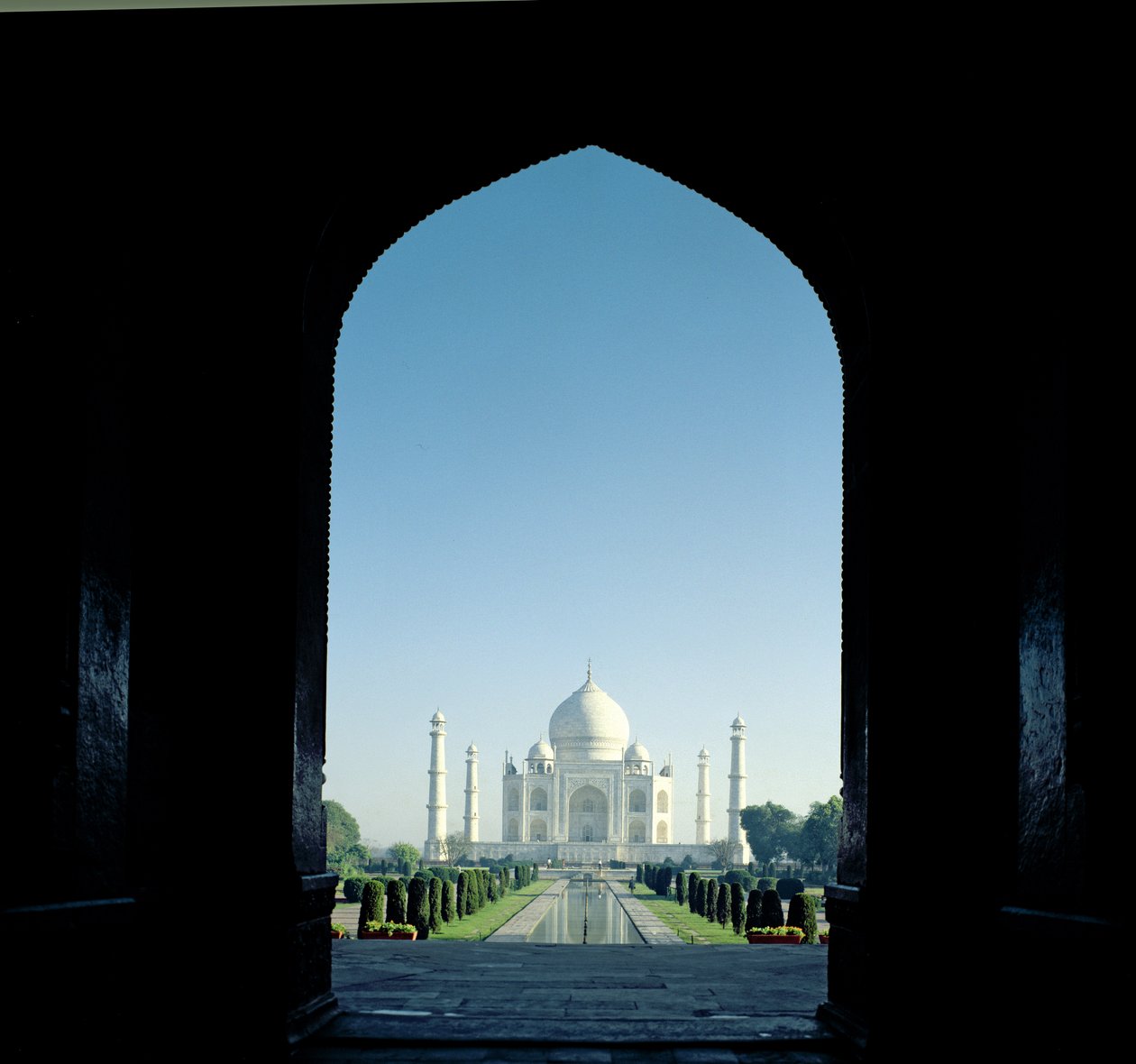 Taj Mahal, Agra, bygget i 1647 av Unbekannt Unbekannt
