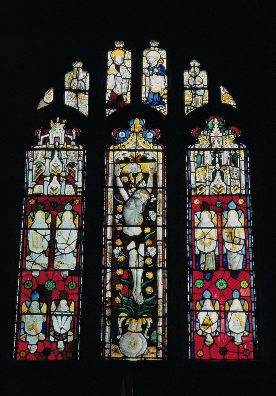 The Lily Crucifixion (Hele vinduet) 1400-tallet av Unbekannt Unbekannt