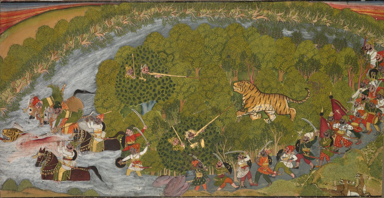Tigerjakt av Unbekannt Unbekannt