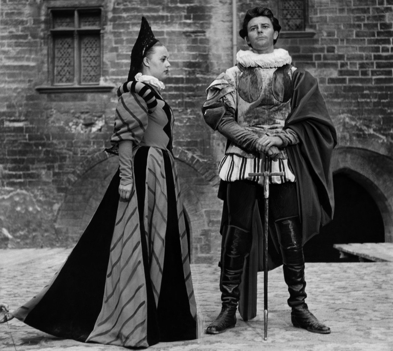 Spill El Cid fremført av Jeanne Moreau og Gerard Philipe under teaterfestivalen i Avignon i juli 1951 av Unbekannt Unbekannt