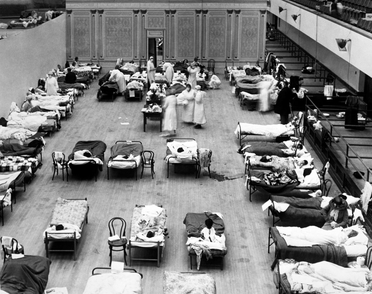 1918 Oakland Flu Hospital, Oakland, California, USA, 1918 av Unbekannt Unbekannt