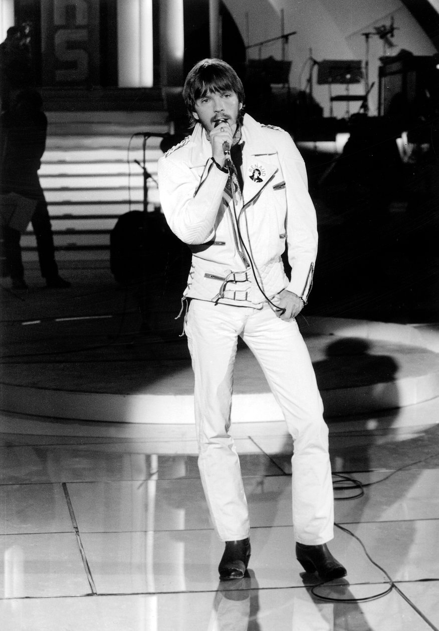 Den franske sangeren Renaud Renaud på TV-programmet 23. januar 1981 av Unbekannt Unbekannt
