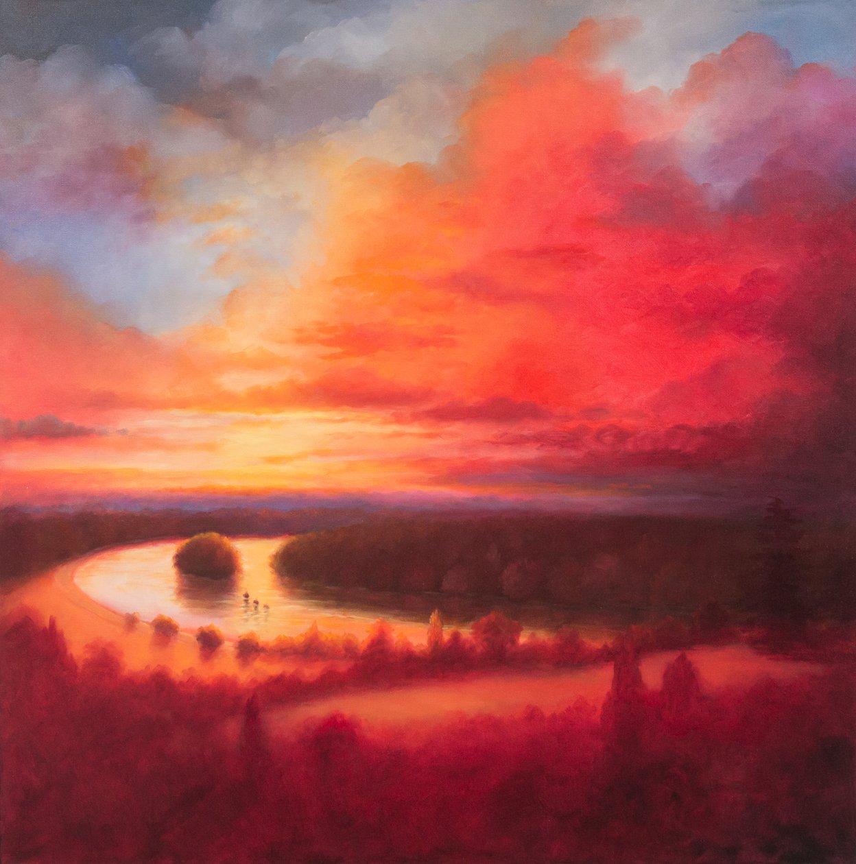October Glow, 2017, av Unbekannt Unbekannt