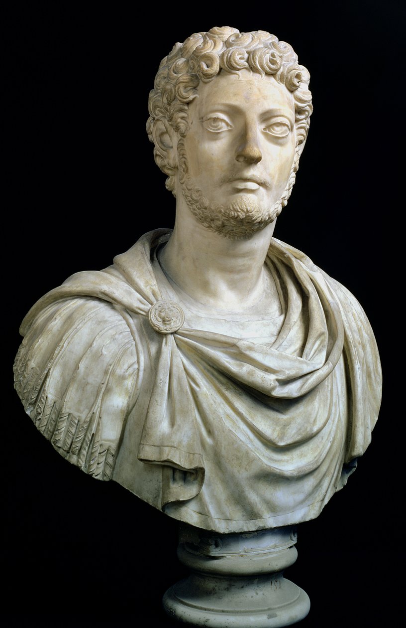 Portrettbyste av keiser Lucius Aurelius Commodus av Unbekannt Unbekannt