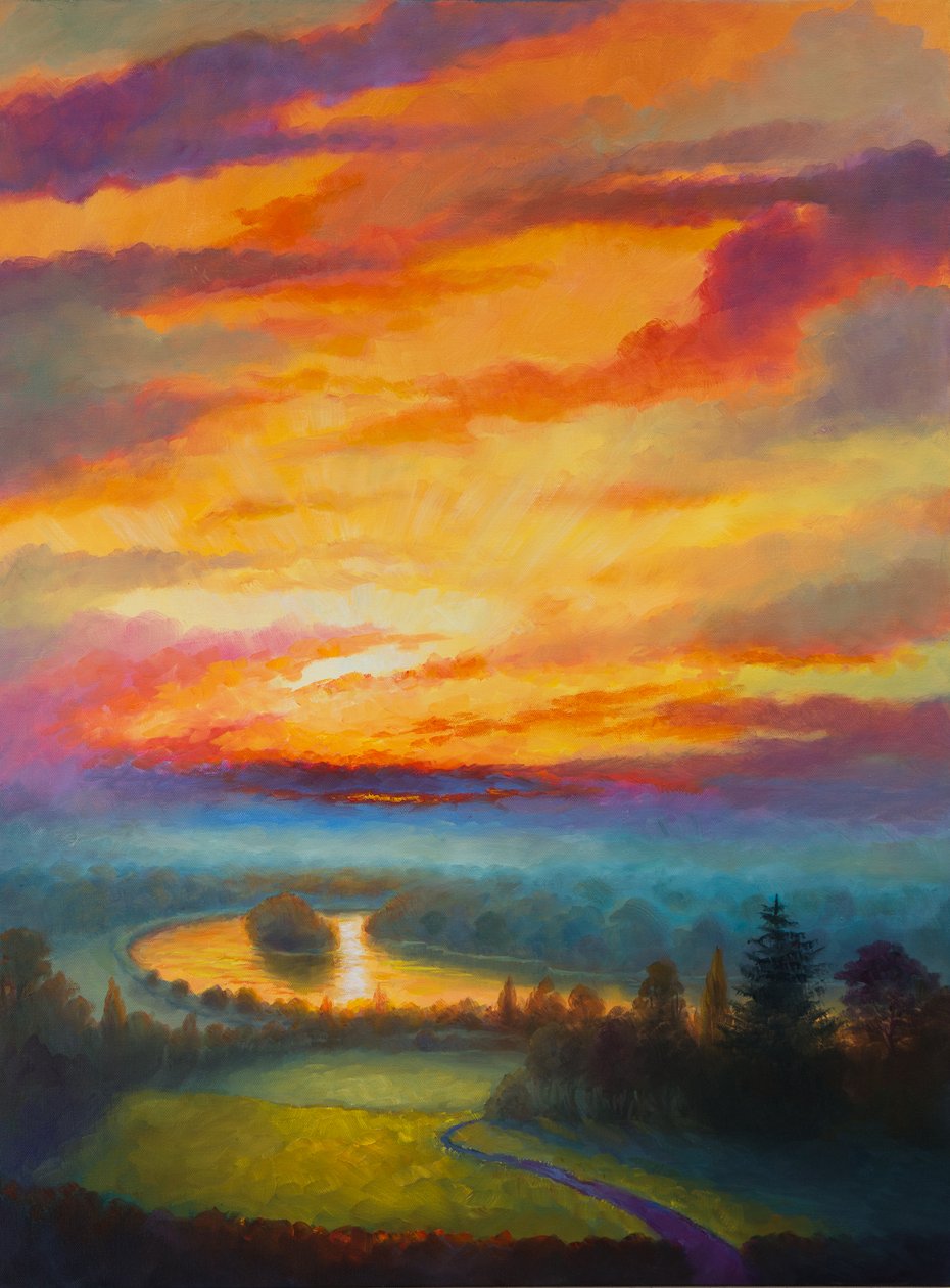 Rainbow Sky Petersham Meadow, 2017, av Unbekannt Unbekannt