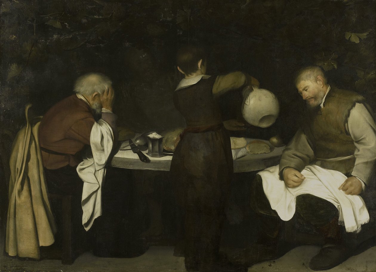 Nattverd i Emmaus, 1620-80 av Unbekannt Unbekannt