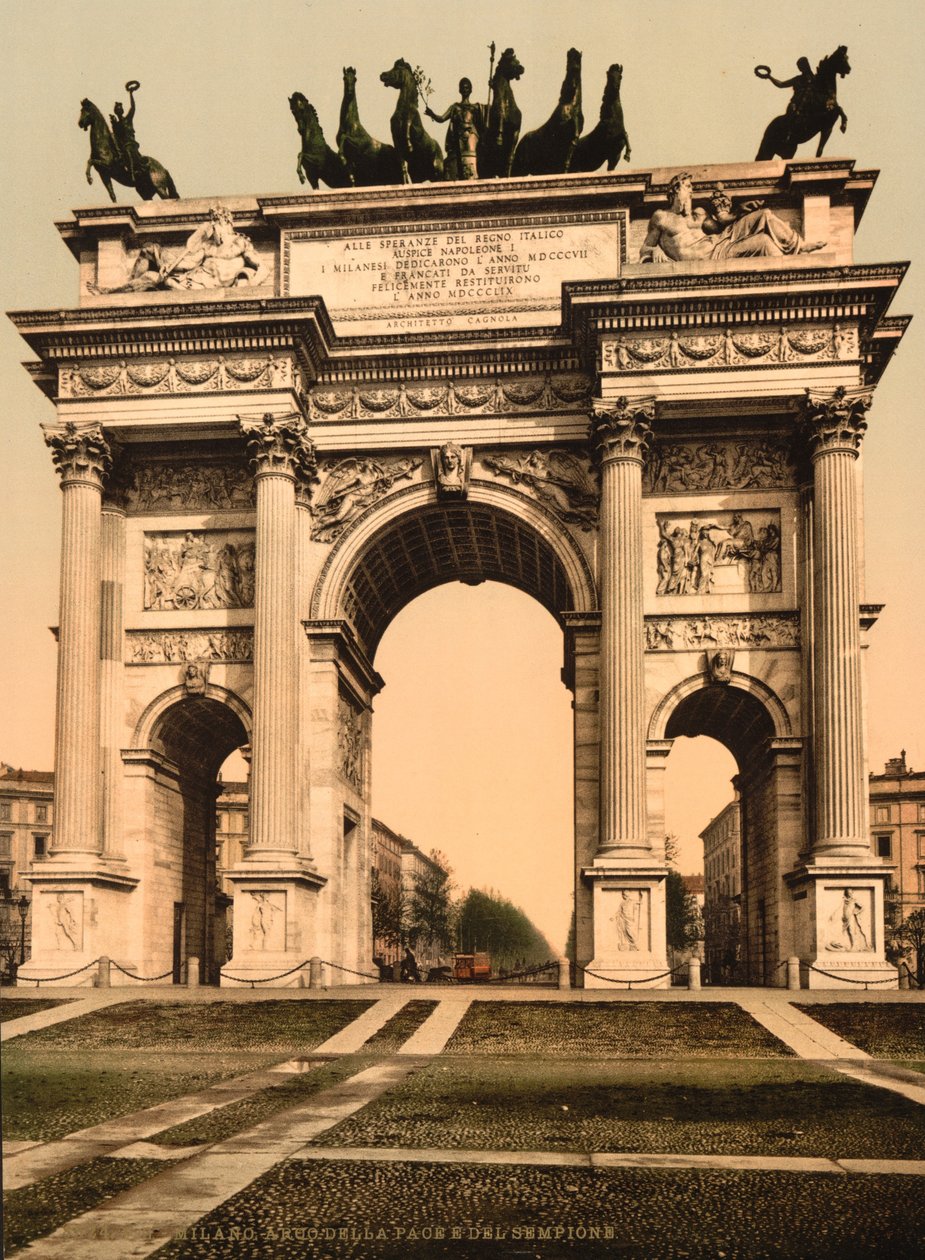 Fredsbuen, Milano, Italia, ca. 1890-c. 1900 av Unbekannt Unbekannt