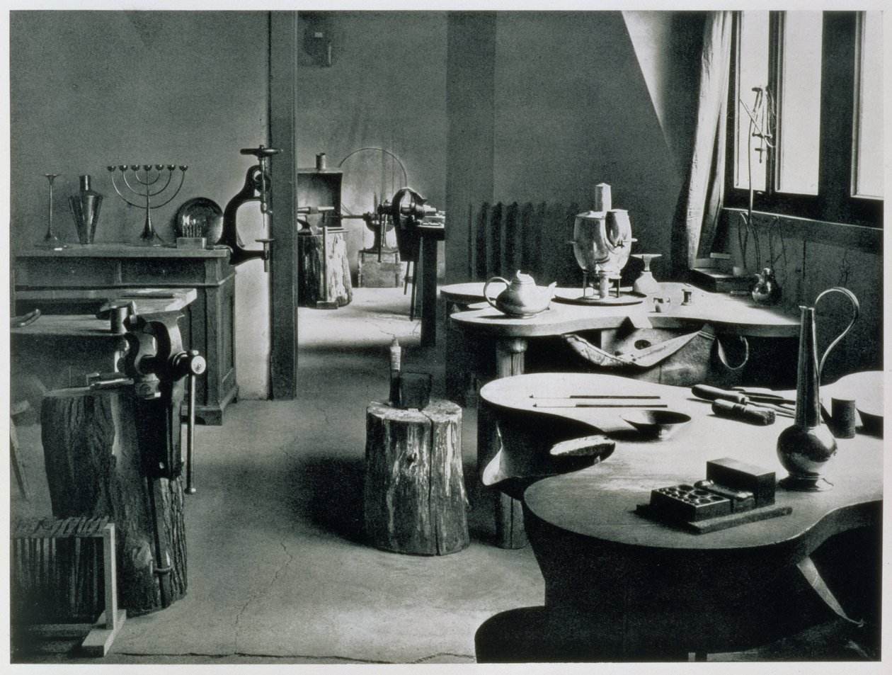 Metallverkstedet, fra verkstedene til Bauhaus, Weimar, 1923 av Unbekannt Unbekannt