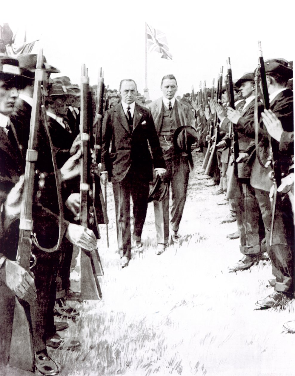 Bevegelsen som førte til å bli regjeringens tilbud om "begrenset ekskludering" til irske fylker: Sir Edward Carson av Unbekannt Unbekannt