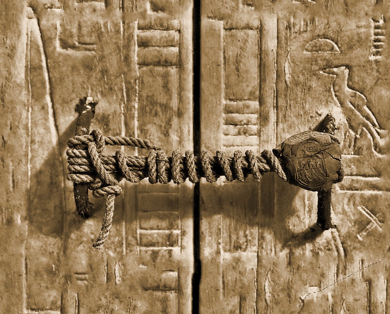 Det ubrutte seglet på Tutankhamons grav, 1922 av Unbekannt Unbekannt