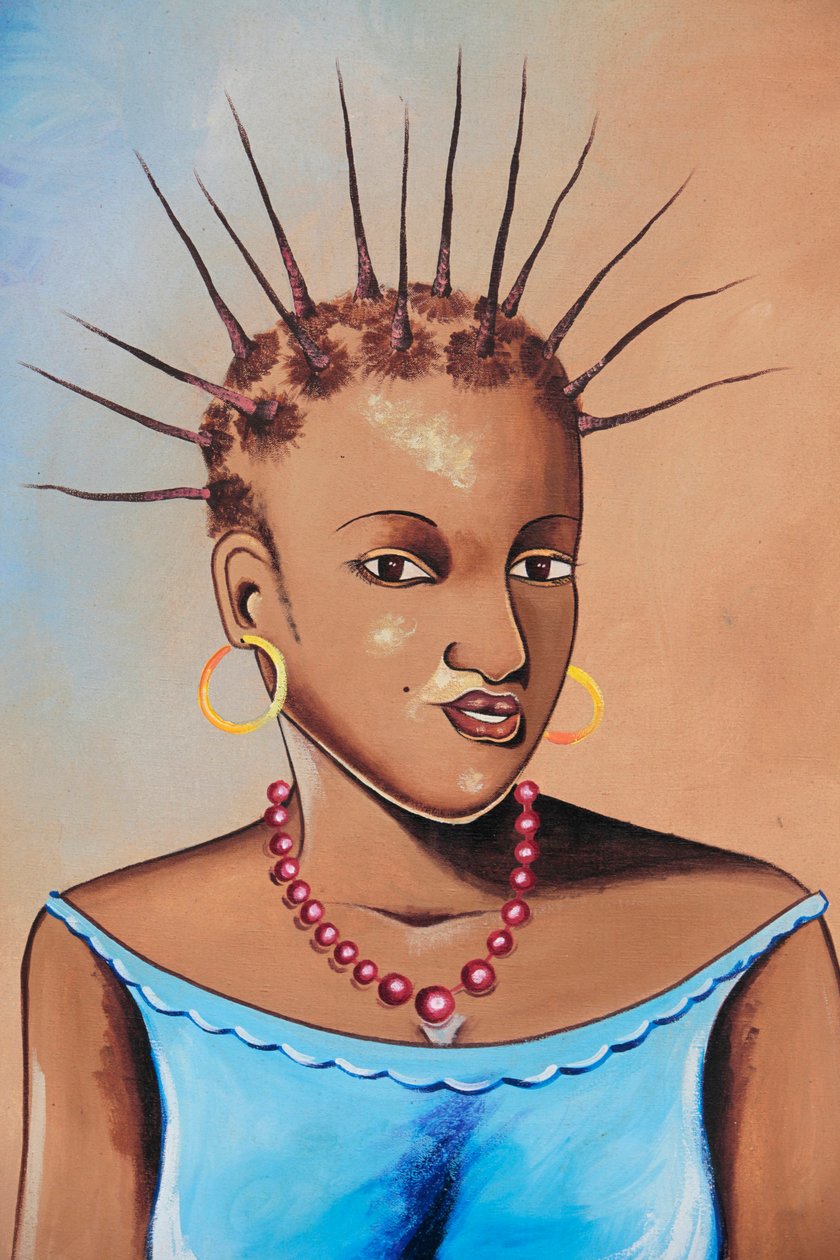 Afrikansk maleri, Ouidah, Benin av Unbekannt