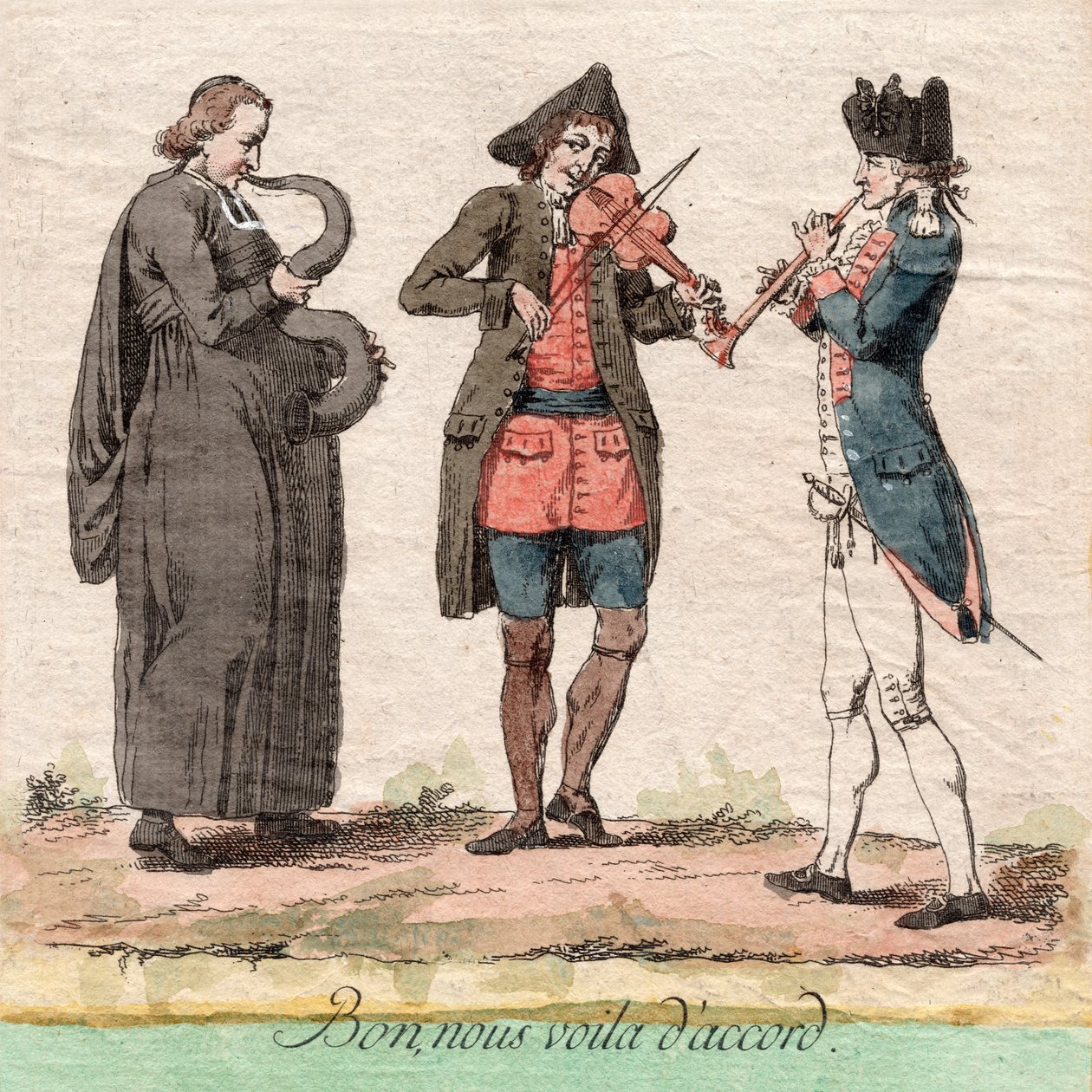 Greit, vi har det bra, Frankrike, ca. 1789 (gravering) av Unbekannter Künstler