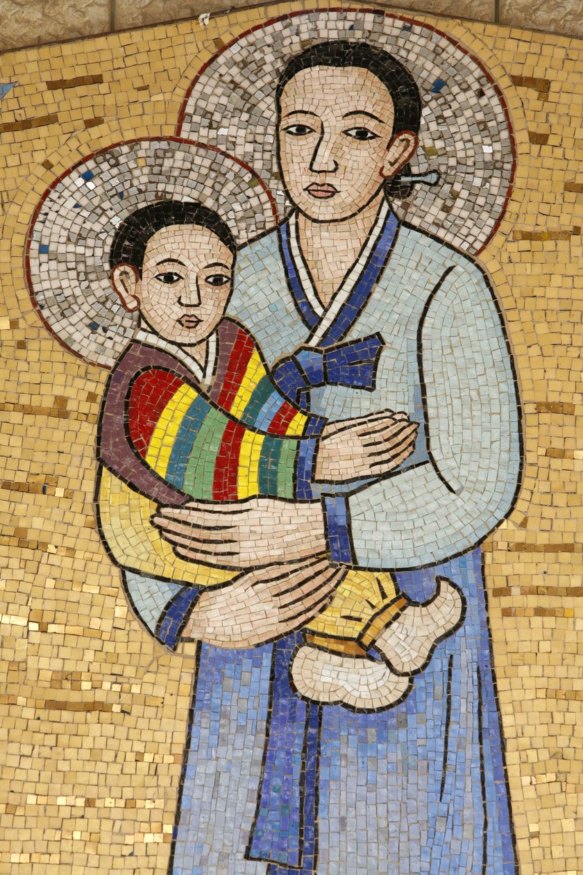Kunngjøringsbasilikaen: Koreansk jomfru, Nasaret, Israel av Unbekannt