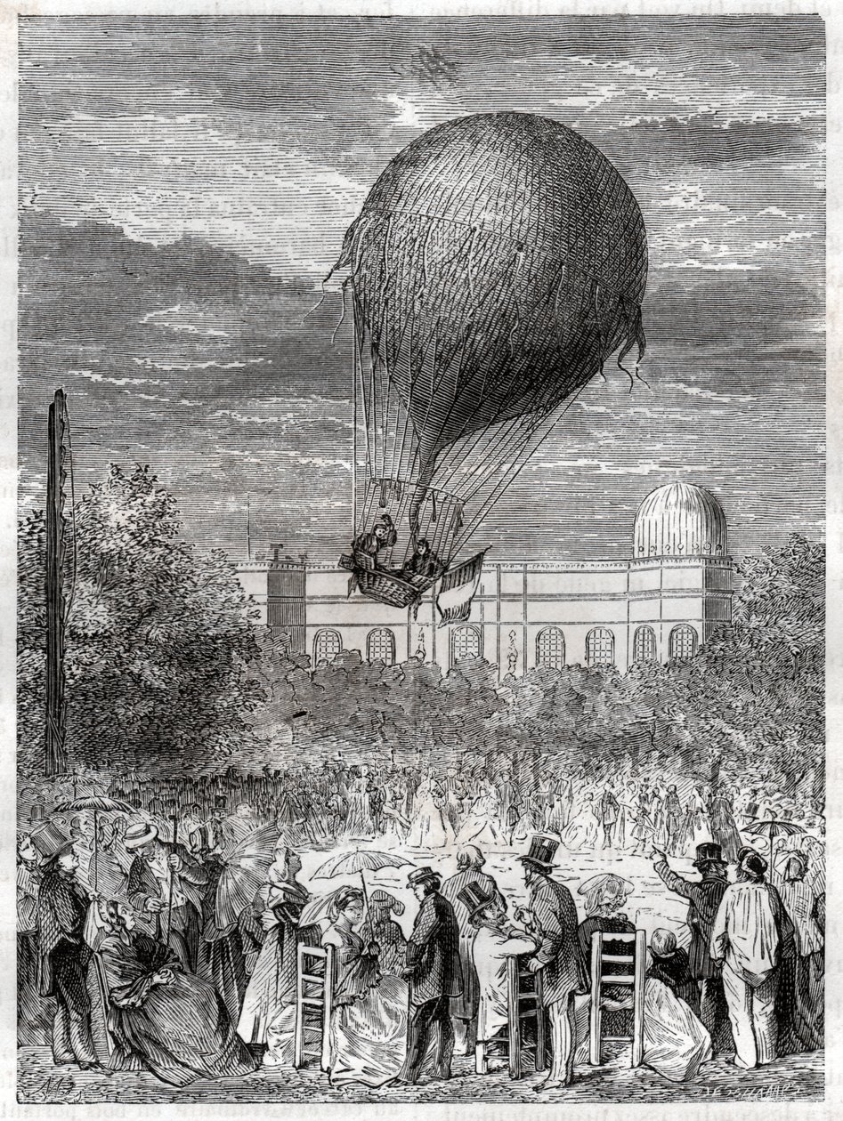 Ascension en ballong. Ballongflyging. av Nicolas Liez