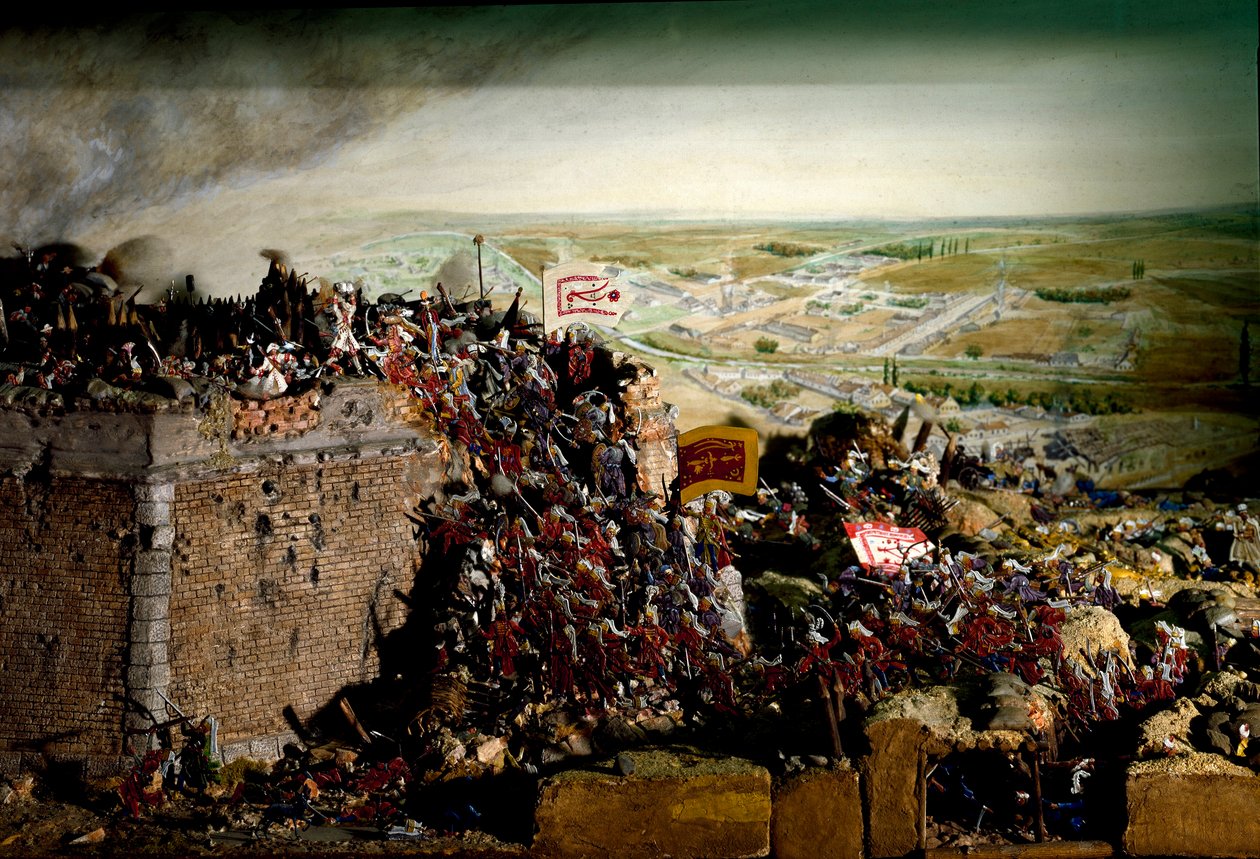 Østerriksk-tyrkisk krig i 1683 (diorama-modell) av Unbekannter Künstler