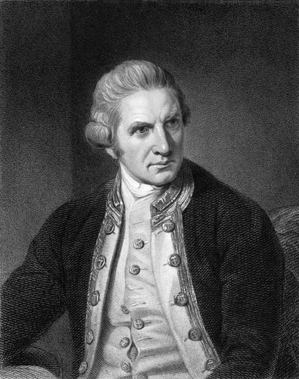 Kaptein James Cook (s/hvitt bilde) av Unbekannt