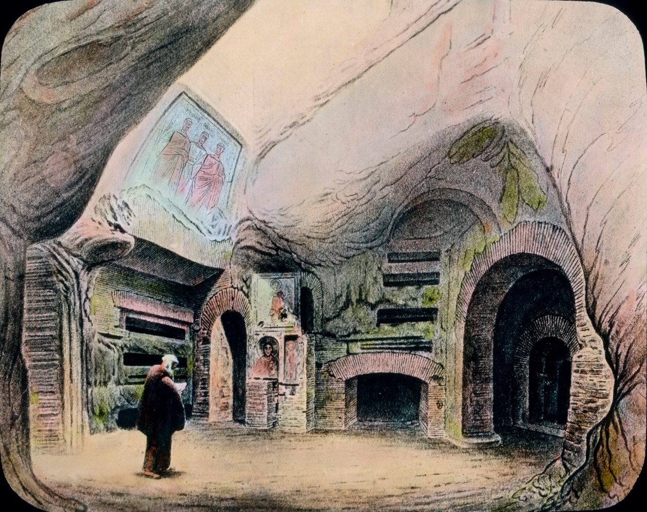 Catacomb of Holy Caecilie av Unbekannter Künstler
