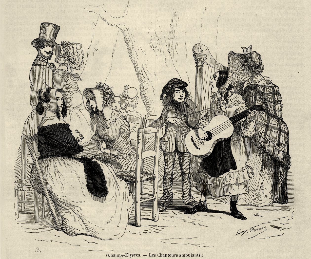 Champs Elysées - The Itinerant Singers av Unbekannter Künstler