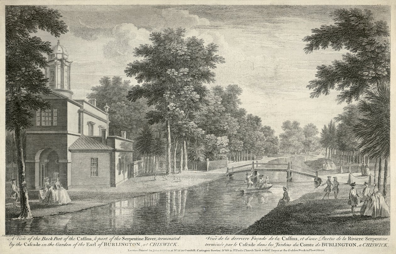 Chiswick House (gravering) av Unbekannter Künstler