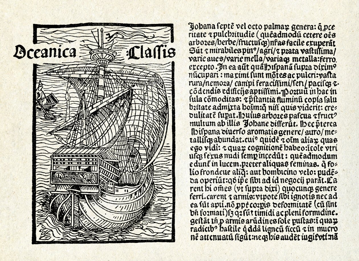 Christopher Columbus' brev av Unbekannter Künstler
