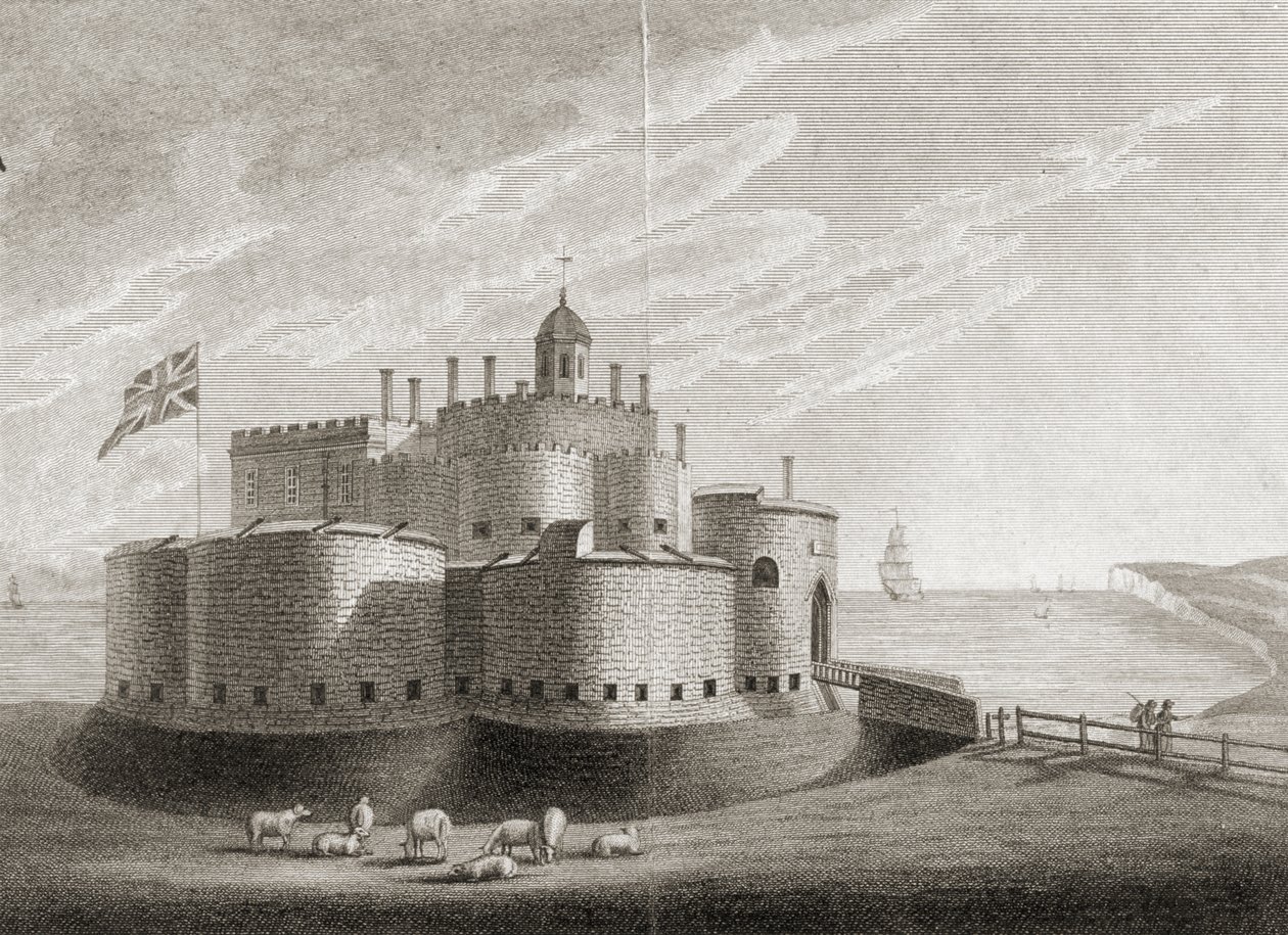 Deal Castle (gravering) av Unbekannter Künstler