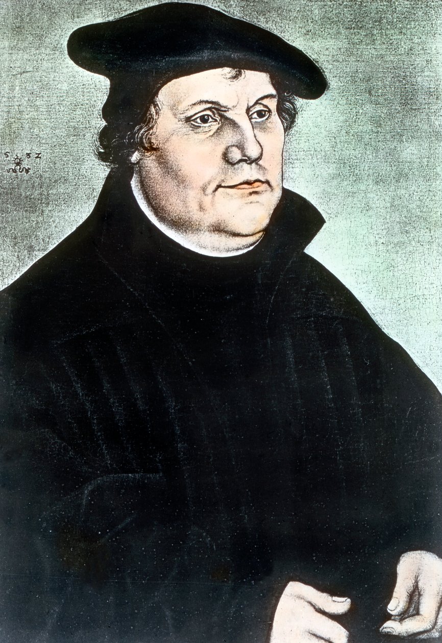Den tyske religiøse reformatoren Martin Luther av Unbekannter Künstler